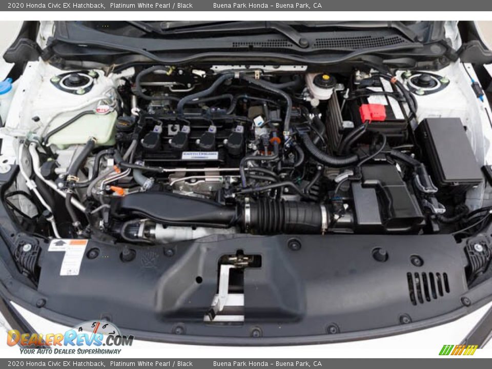 2020 Honda Civic EX Hatchback Platinum White Pearl / Black Photo #35