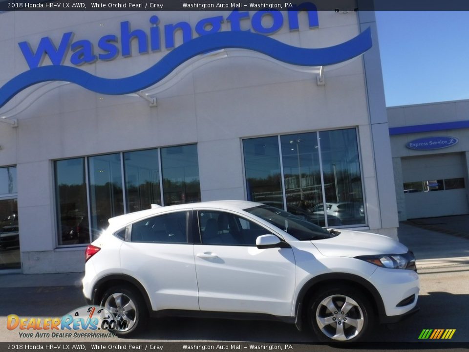 2018 Honda HR-V LX AWD White Orchid Pearl / Gray Photo #2