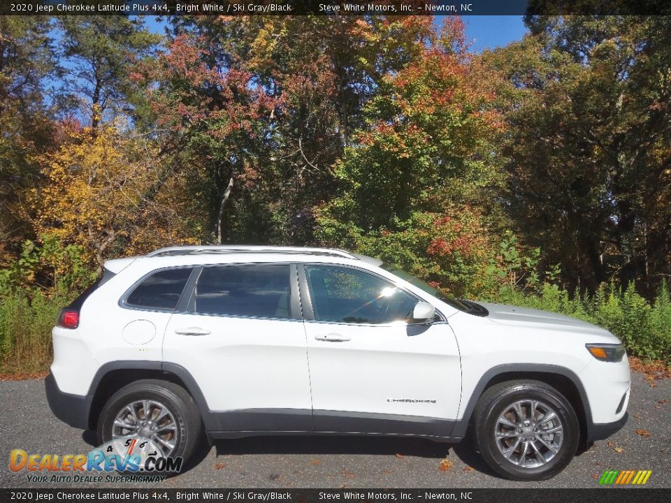2020 Jeep Cherokee Latitude Plus 4x4 Bright White / Ski Gray/Black Photo #5