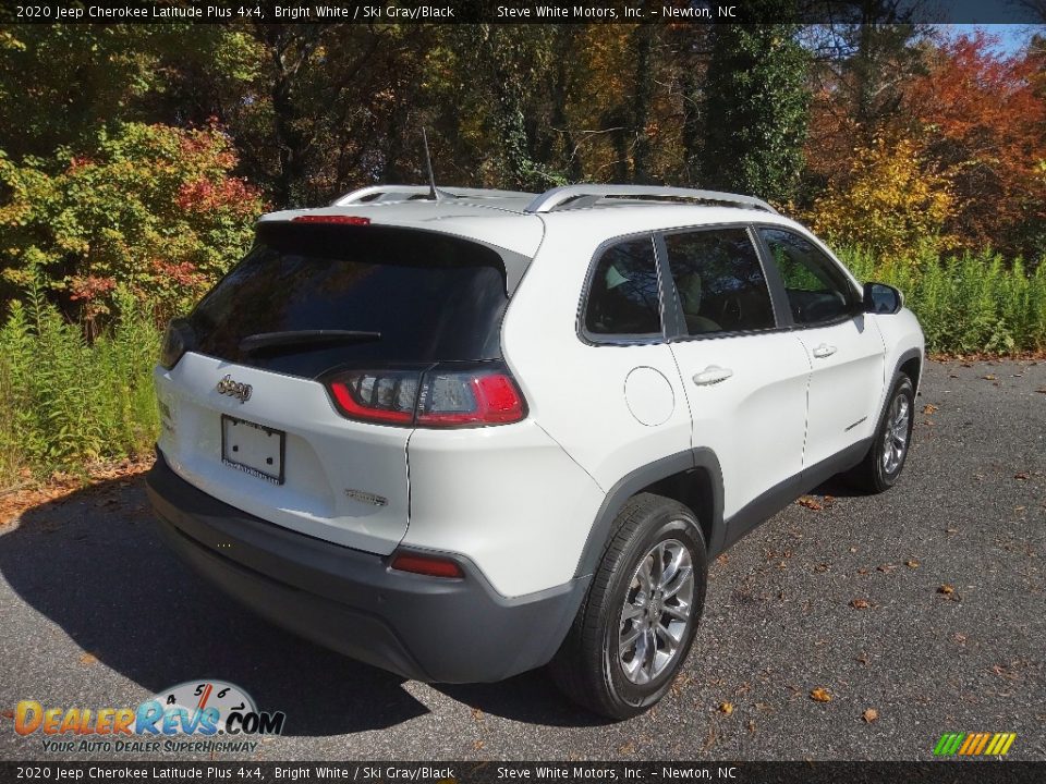 2020 Jeep Cherokee Latitude Plus 4x4 Bright White / Ski Gray/Black Photo #6