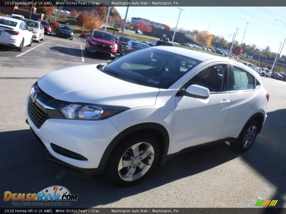 2018 Honda HR-V LX AWD White Orchid Pearl / Gray Photo #5