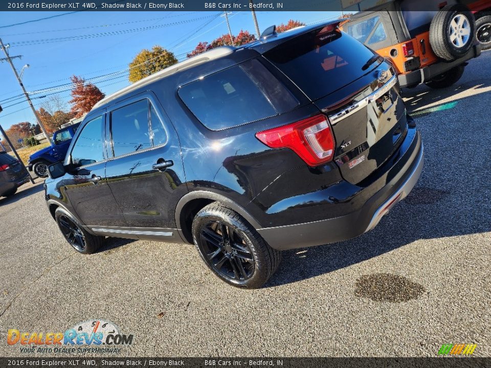 2016 Ford Explorer XLT 4WD Shadow Black / Ebony Black Photo #3