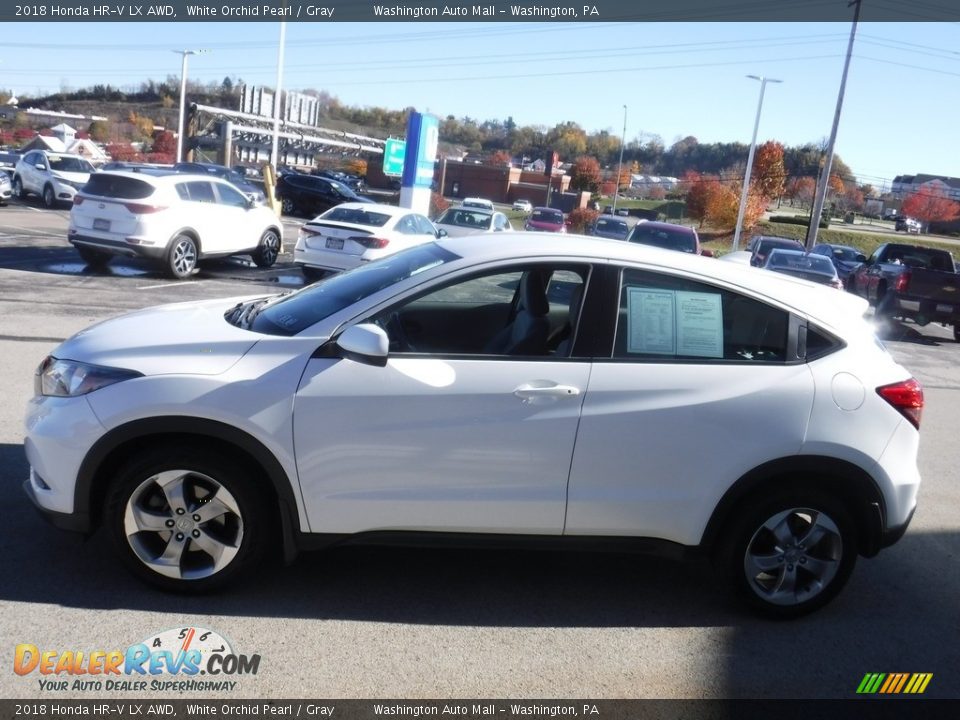 2018 Honda HR-V LX AWD White Orchid Pearl / Gray Photo #6