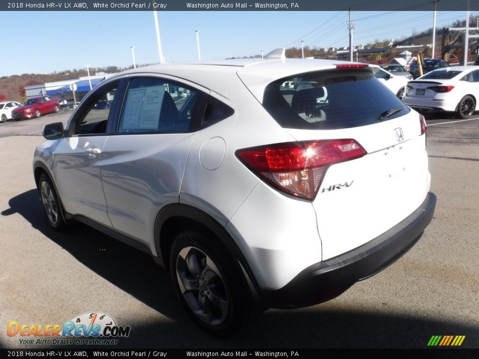2018 Honda HR-V LX AWD White Orchid Pearl / Gray Photo #7