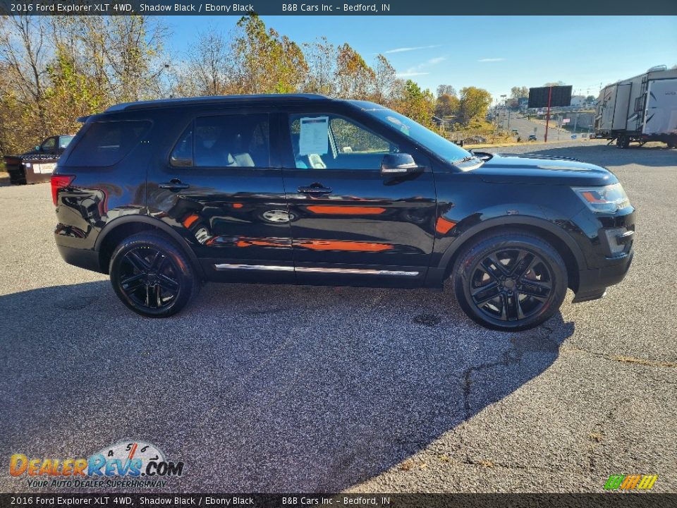 2016 Ford Explorer XLT 4WD Shadow Black / Ebony Black Photo #6