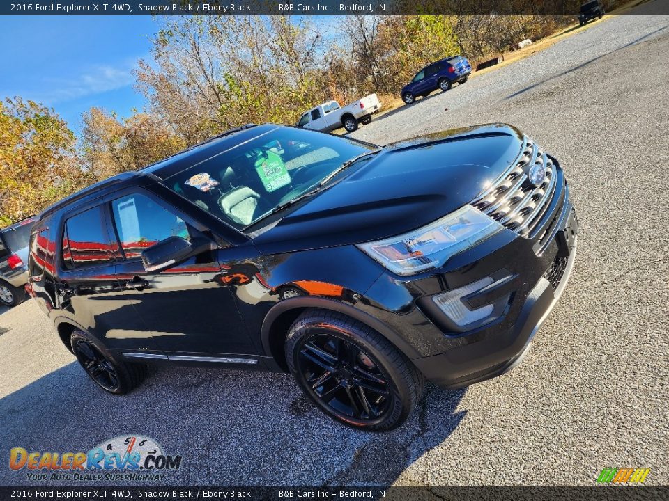 2016 Ford Explorer XLT 4WD Shadow Black / Ebony Black Photo #7