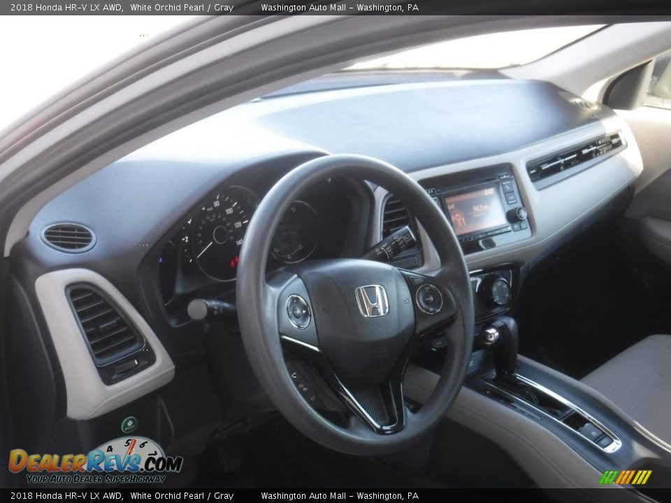 2018 Honda HR-V LX AWD White Orchid Pearl / Gray Photo #12