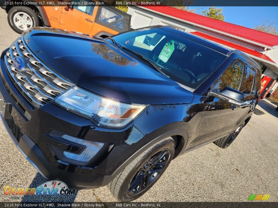 2016 Ford Explorer XLT 4WD Shadow Black / Ebony Black Photo #9