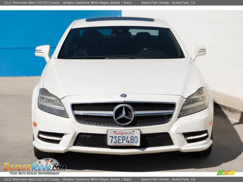 2012 Mercedes-Benz CLS 550 Coupe designo Cashmere White Magno (Matte) / Black Photo #7