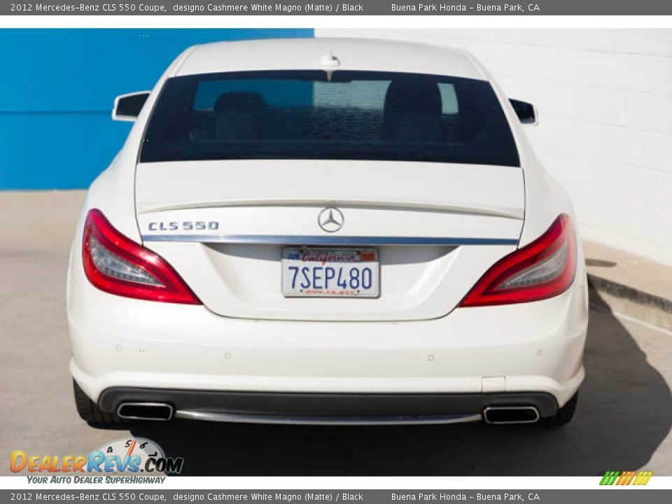 2012 Mercedes-Benz CLS 550 Coupe designo Cashmere White Magno (Matte) / Black Photo #9