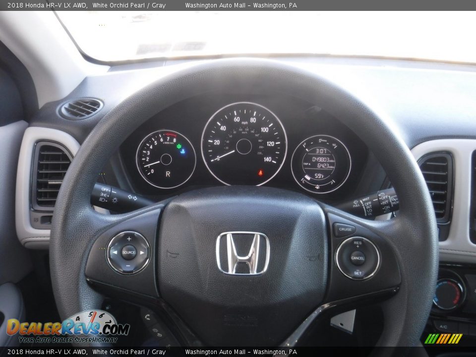2018 Honda HR-V LX AWD White Orchid Pearl / Gray Photo #20