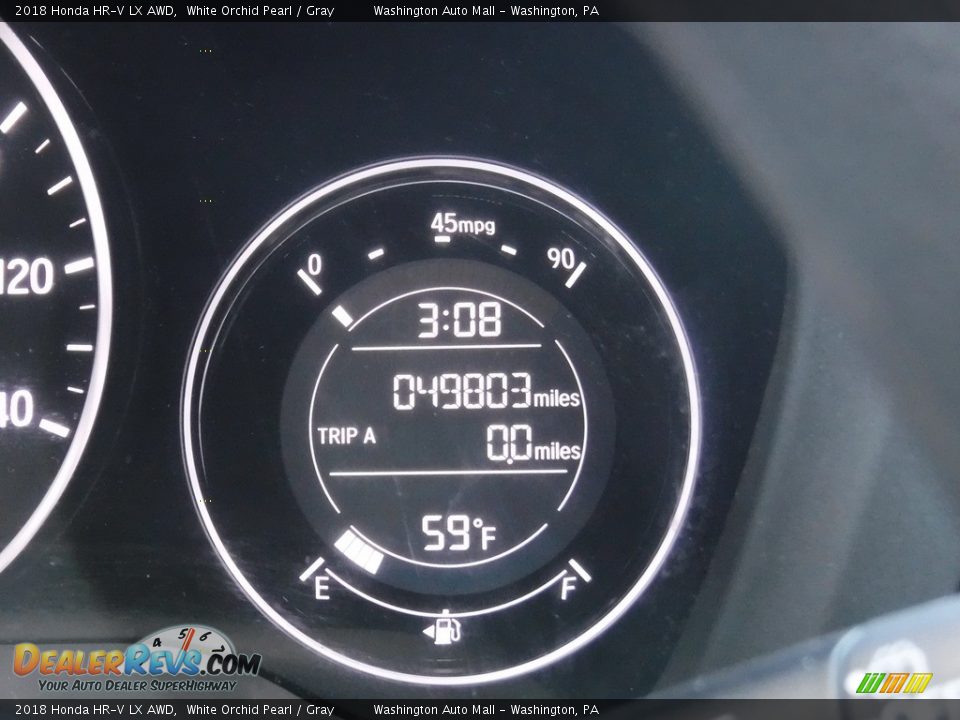 2018 Honda HR-V LX AWD White Orchid Pearl / Gray Photo #28