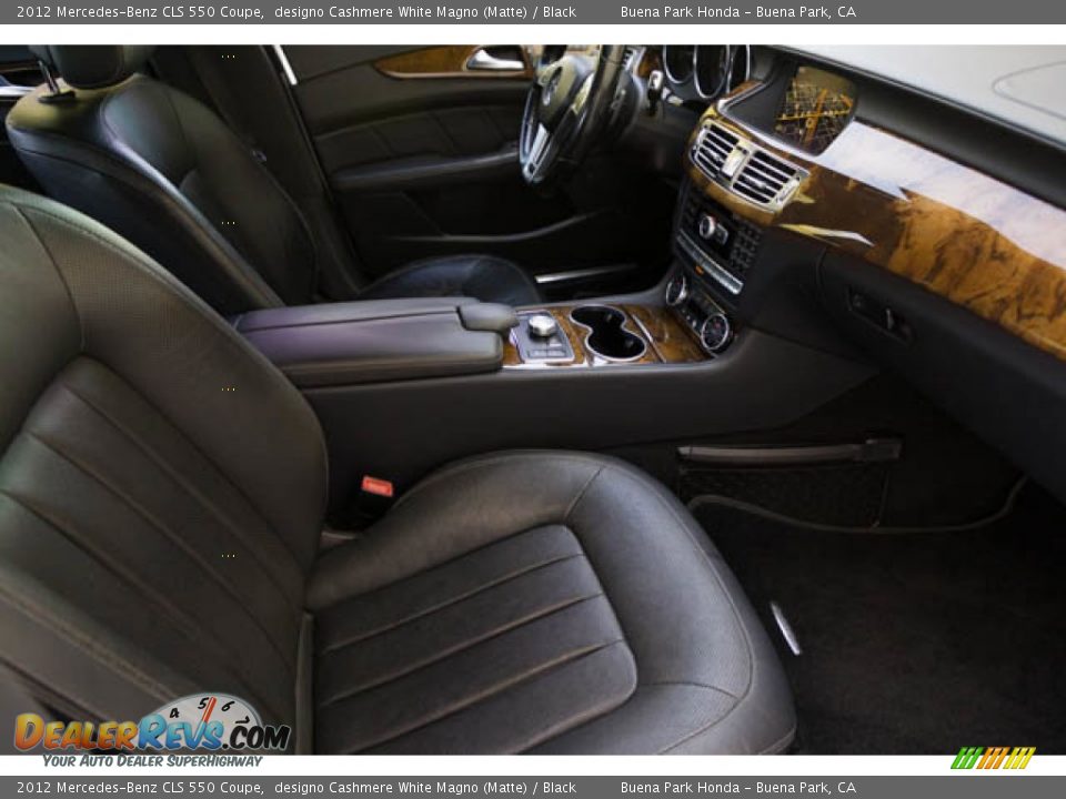 2012 Mercedes-Benz CLS 550 Coupe designo Cashmere White Magno (Matte) / Black Photo #24