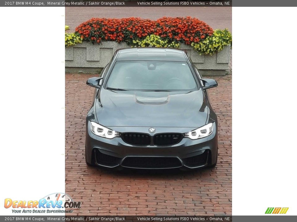 2017 BMW M4 Coupe Mineral Grey Metallic / Sakhir Orange/Black Photo #5
