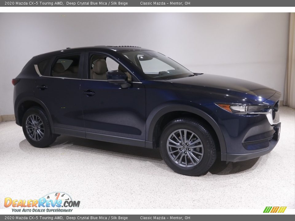 2020 Mazda CX-5 Touring AWD Deep Crystal Blue Mica / Silk Beige Photo #1