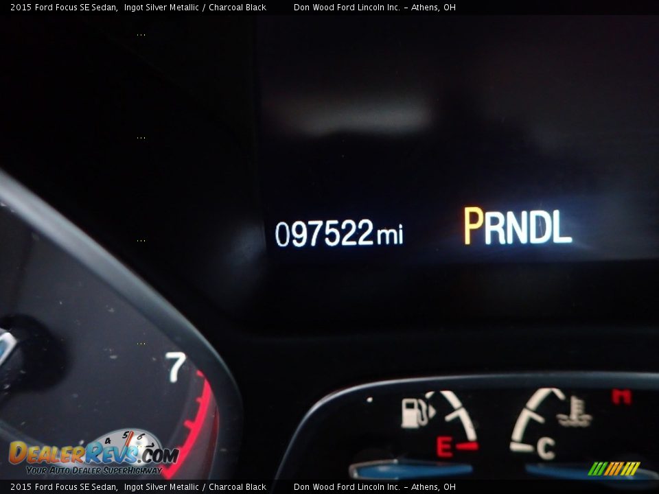 2015 Ford Focus SE Sedan Ingot Silver Metallic / Charcoal Black Photo #14