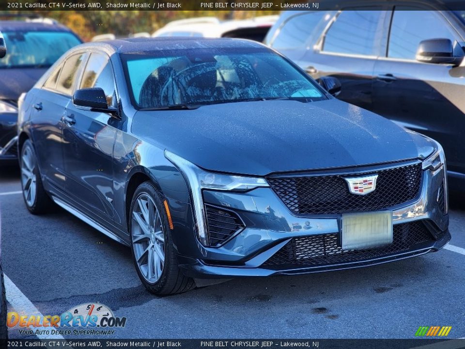 2021 Cadillac CT4 V-Series AWD Shadow Metallic / Jet Black Photo #3