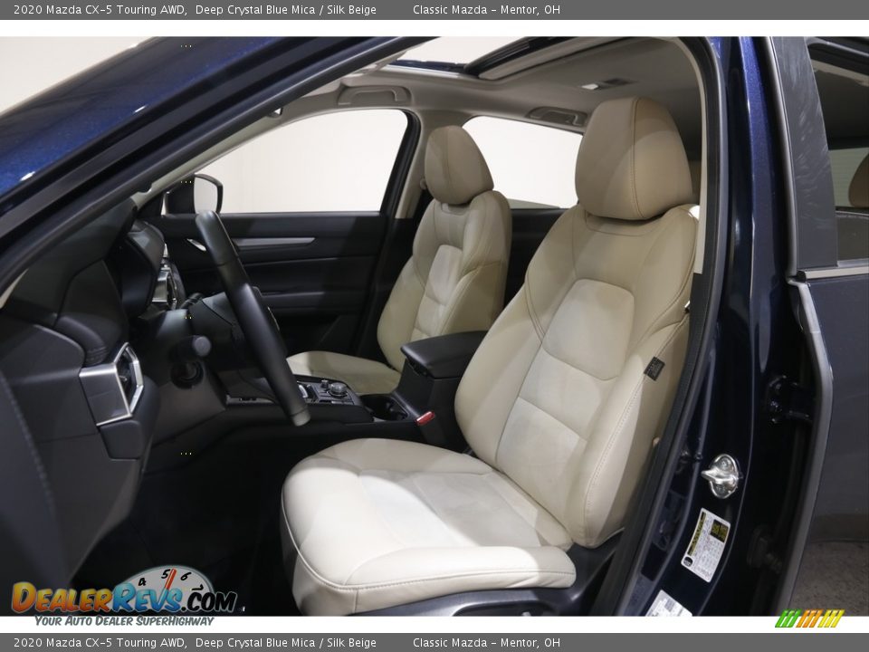 2020 Mazda CX-5 Touring AWD Deep Crystal Blue Mica / Silk Beige Photo #5