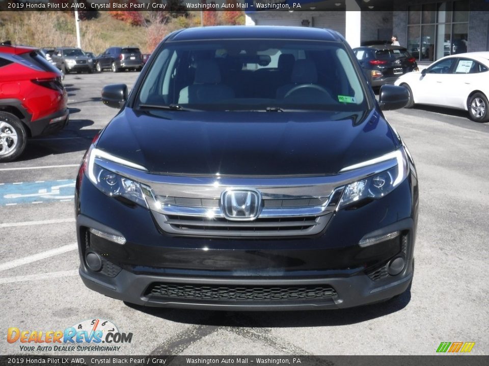 2019 Honda Pilot LX AWD Crystal Black Pearl / Gray Photo #4