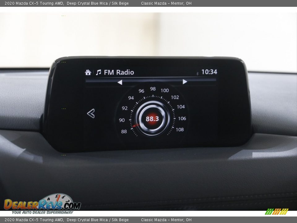 2020 Mazda CX-5 Touring AWD Deep Crystal Blue Mica / Silk Beige Photo #11