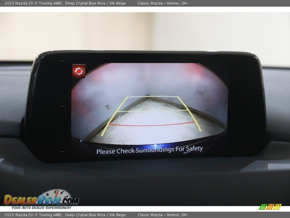 2020 Mazda CX-5 Touring AWD Deep Crystal Blue Mica / Silk Beige Photo #12