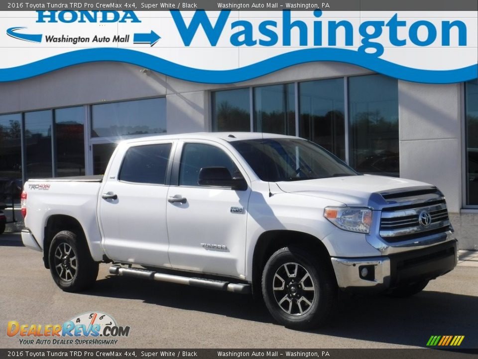 2016 Toyota Tundra TRD Pro CrewMax 4x4 Super White / Black Photo #1