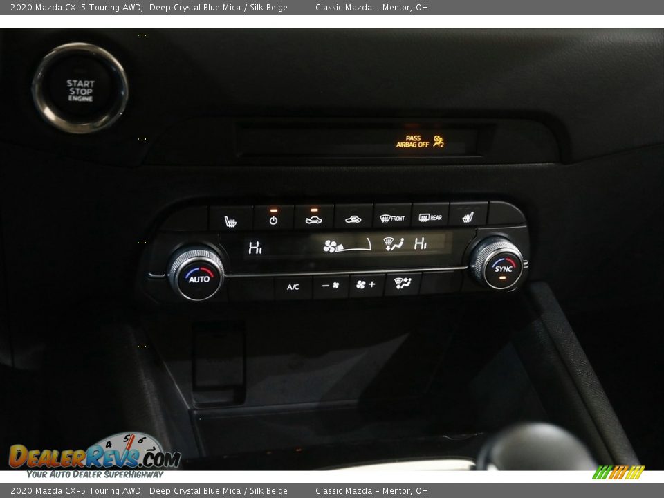 2020 Mazda CX-5 Touring AWD Deep Crystal Blue Mica / Silk Beige Photo #13