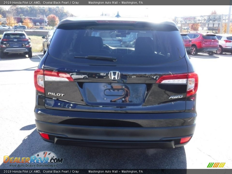 2019 Honda Pilot LX AWD Crystal Black Pearl / Gray Photo #8