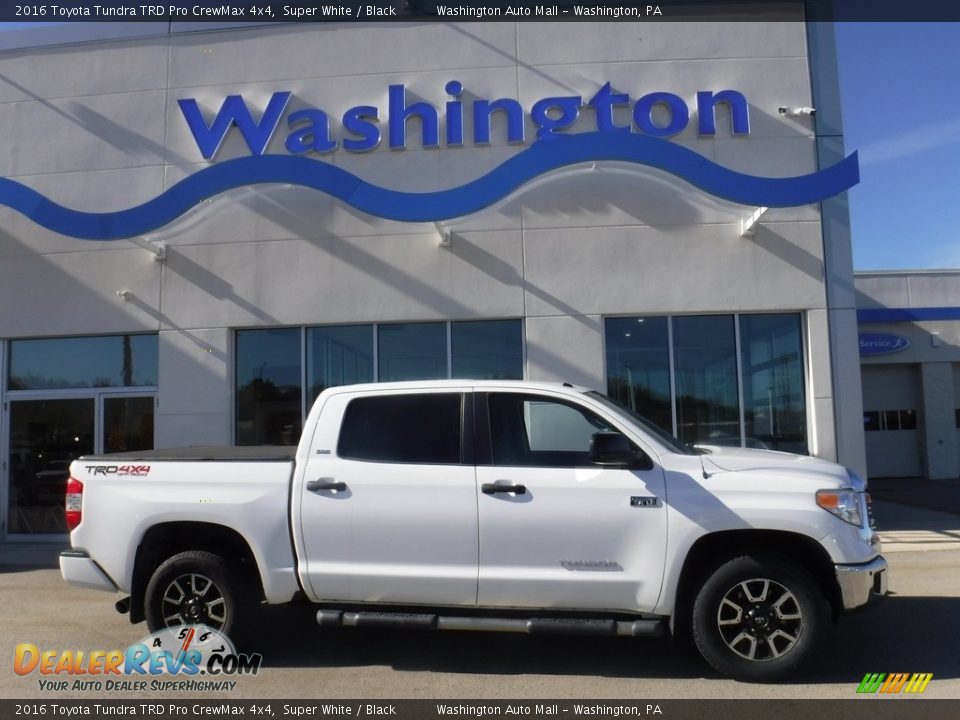 2016 Toyota Tundra TRD Pro CrewMax 4x4 Super White / Black Photo #2