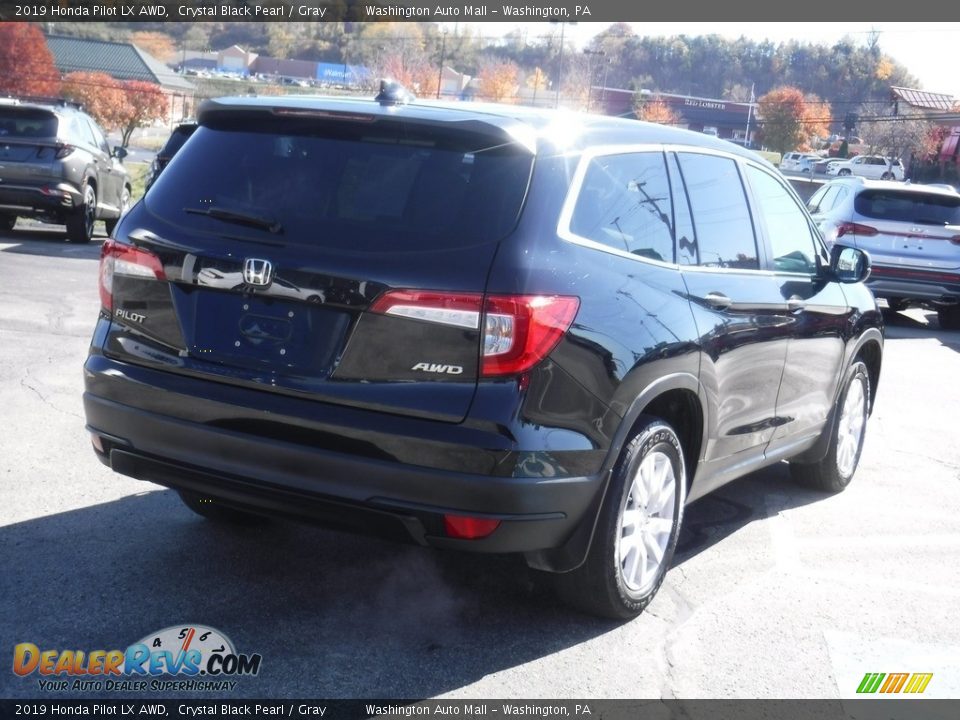 2019 Honda Pilot LX AWD Crystal Black Pearl / Gray Photo #9