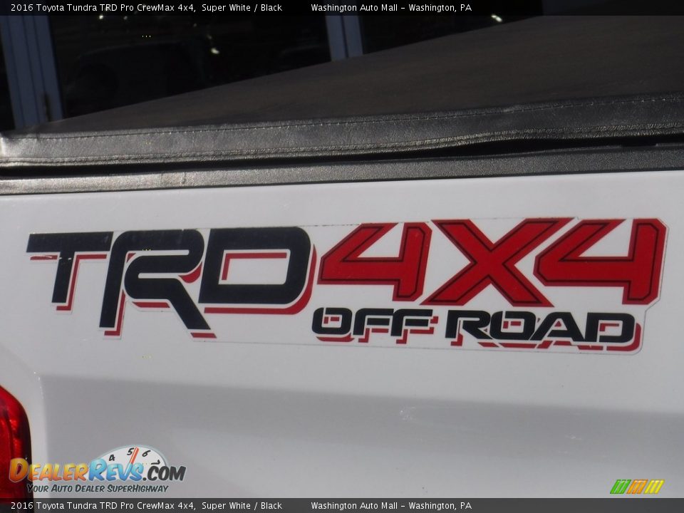 2016 Toyota Tundra TRD Pro CrewMax 4x4 Super White / Black Photo #4