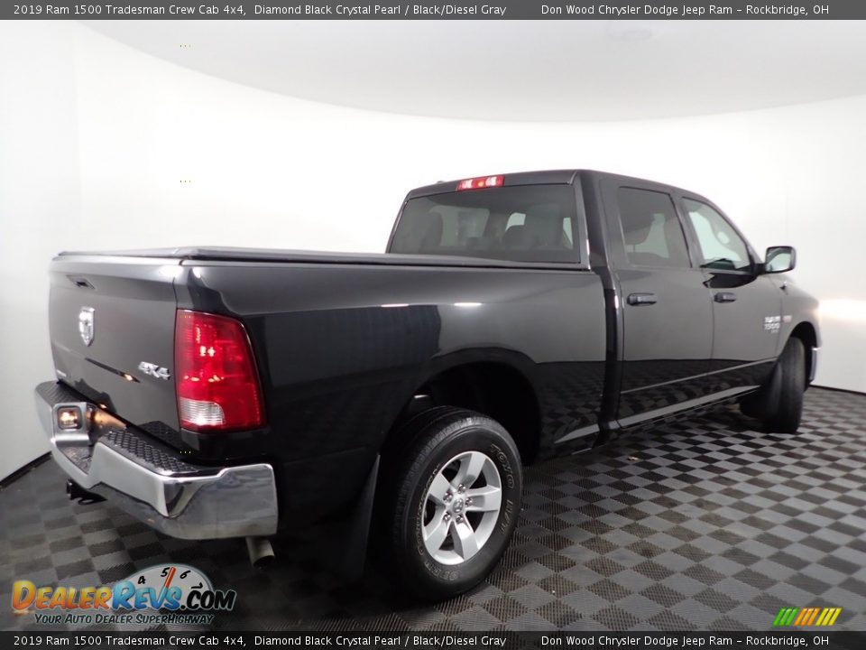 2019 Ram 1500 Tradesman Crew Cab 4x4 Diamond Black Crystal Pearl / Black/Diesel Gray Photo #10