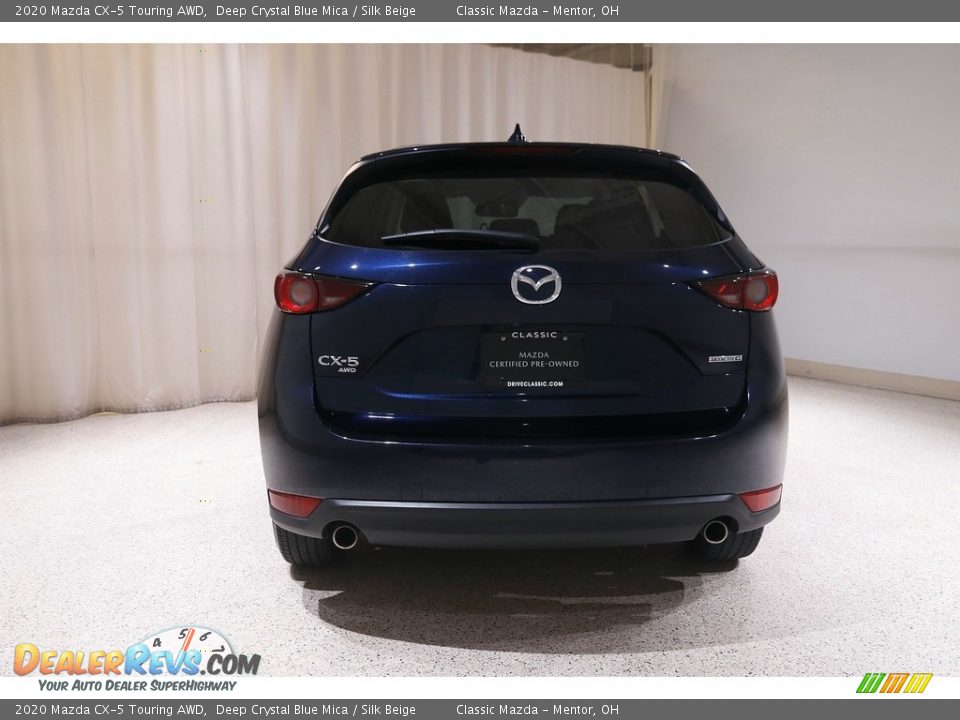 2020 Mazda CX-5 Touring AWD Deep Crystal Blue Mica / Silk Beige Photo #18