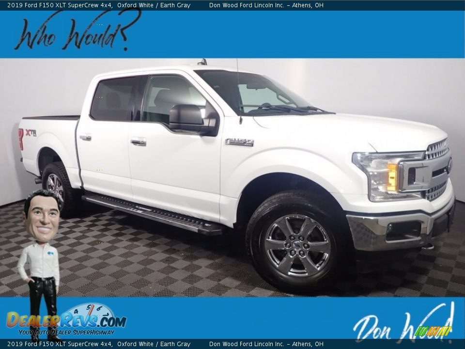 2019 Ford F150 XLT SuperCrew 4x4 Oxford White / Earth Gray Photo #1