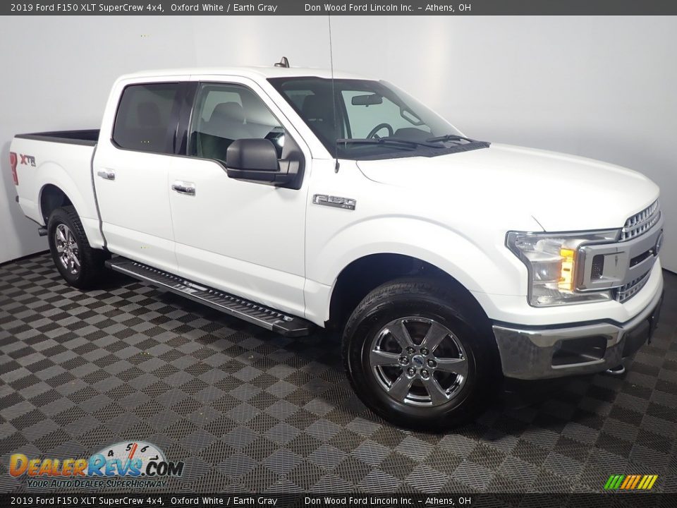 2019 Ford F150 XLT SuperCrew 4x4 Oxford White / Earth Gray Photo #3