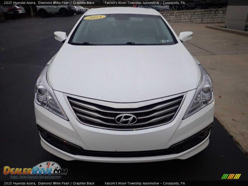 2015 Hyundai Azera Diamond White Pearl / Graphite Black Photo #8