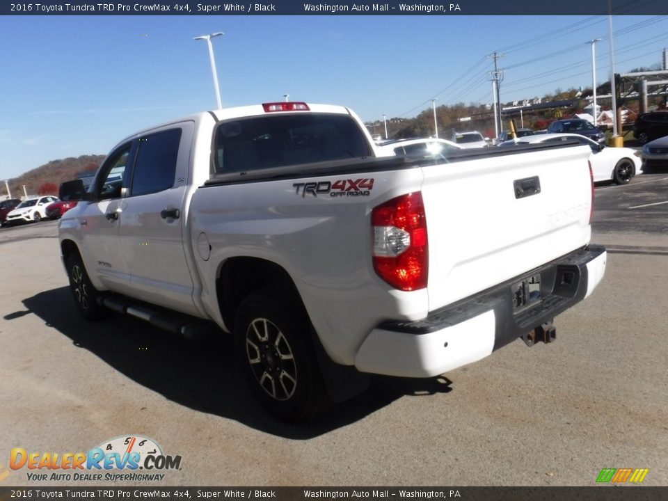 2016 Toyota Tundra TRD Pro CrewMax 4x4 Super White / Black Photo #12