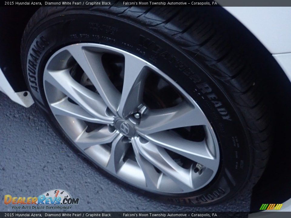 2015 Hyundai Azera Diamond White Pearl / Graphite Black Photo #10