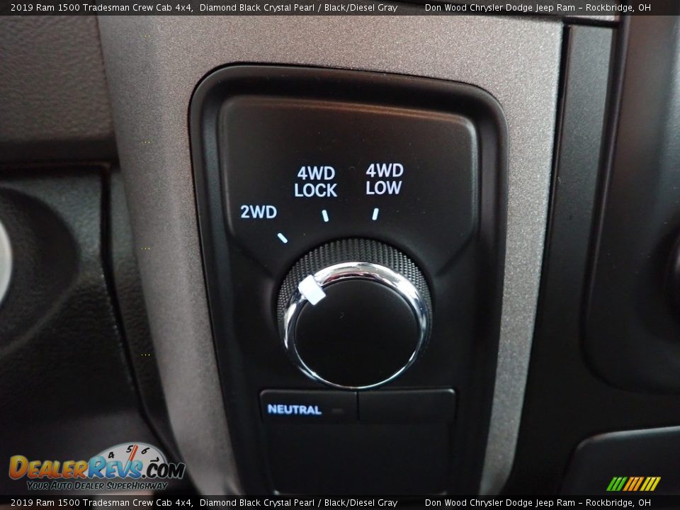 2019 Ram 1500 Tradesman Crew Cab 4x4 Diamond Black Crystal Pearl / Black/Diesel Gray Photo #19