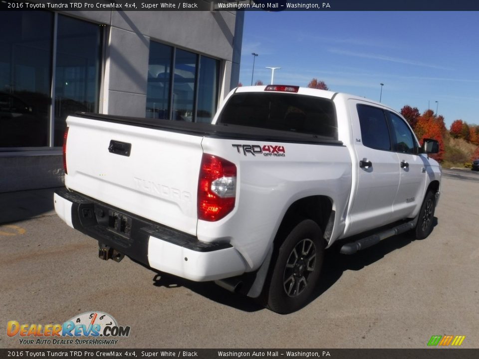 2016 Toyota Tundra TRD Pro CrewMax 4x4 Super White / Black Photo #14