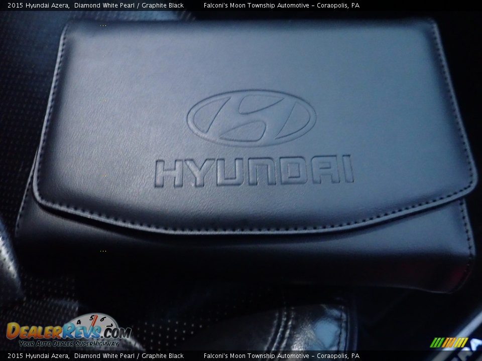 2015 Hyundai Azera Diamond White Pearl / Graphite Black Photo #13