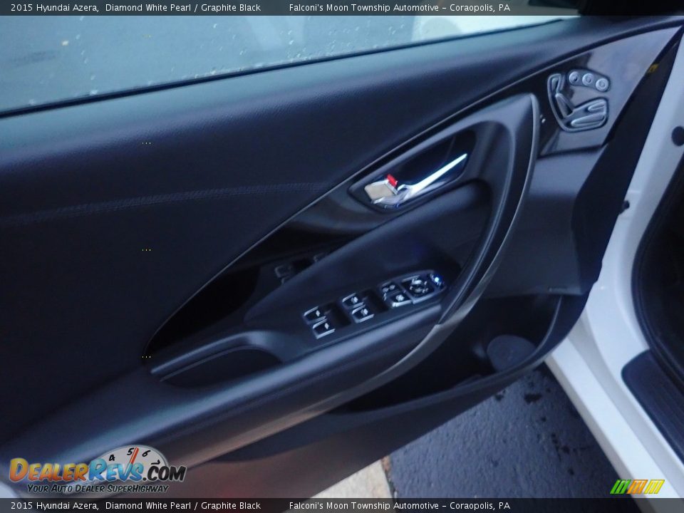 2015 Hyundai Azera Diamond White Pearl / Graphite Black Photo #21