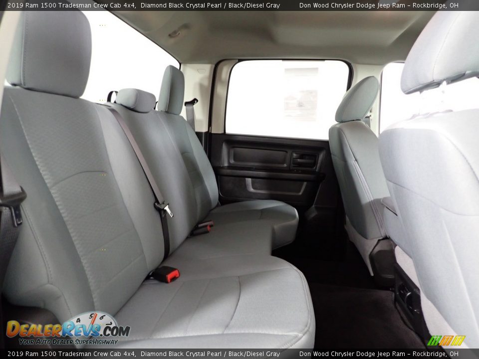 2019 Ram 1500 Tradesman Crew Cab 4x4 Diamond Black Crystal Pearl / Black/Diesel Gray Photo #29