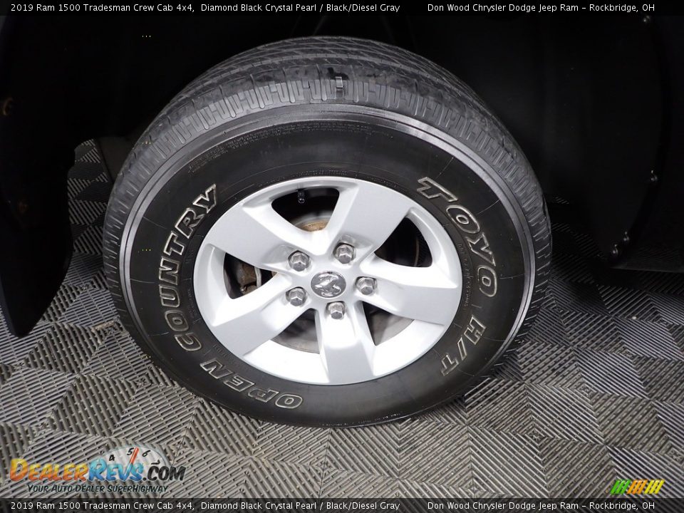 2019 Ram 1500 Tradesman Crew Cab 4x4 Diamond Black Crystal Pearl / Black/Diesel Gray Photo #30