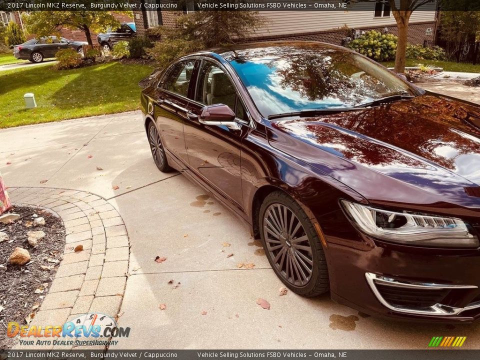 2017 Lincoln MKZ Reserve Burgundy Velvet / Cappuccino Photo #4