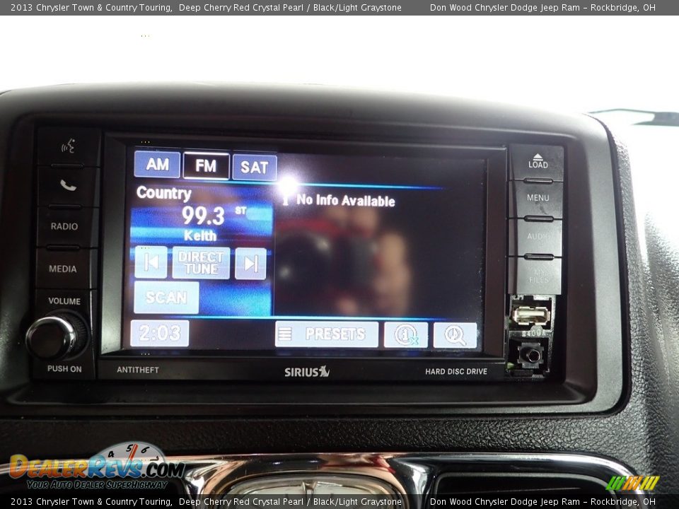 2013 Chrysler Town & Country Touring Deep Cherry Red Crystal Pearl / Black/Light Graystone Photo #2