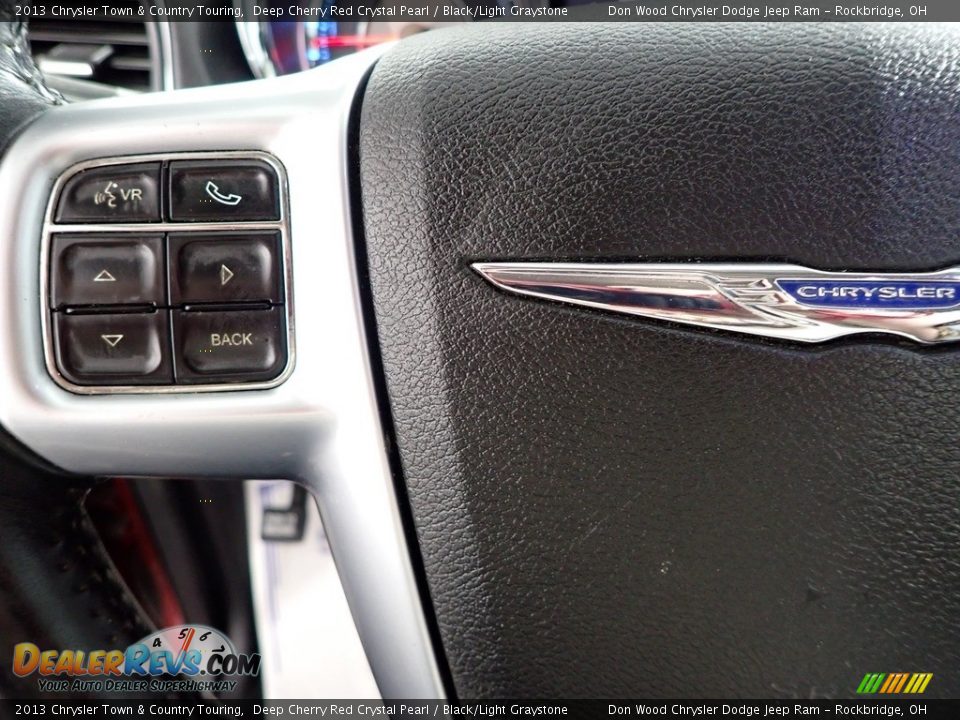 2013 Chrysler Town & Country Touring Deep Cherry Red Crystal Pearl / Black/Light Graystone Photo #15