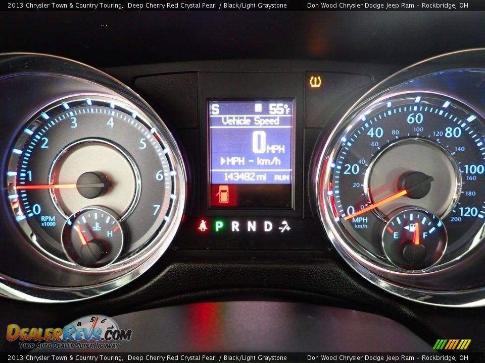 2013 Chrysler Town & Country Touring Deep Cherry Red Crystal Pearl / Black/Light Graystone Photo #17