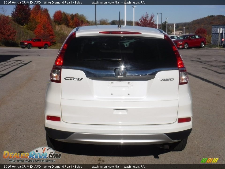 2016 Honda CR-V EX AWD White Diamond Pearl / Beige Photo #7