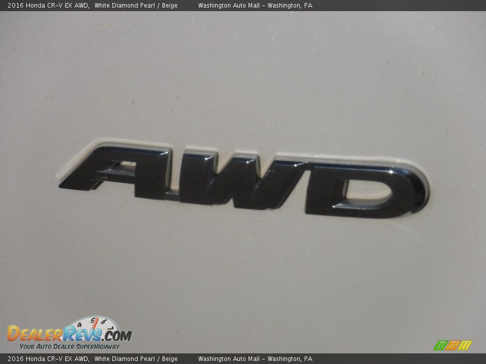 2016 Honda CR-V EX AWD White Diamond Pearl / Beige Photo #8